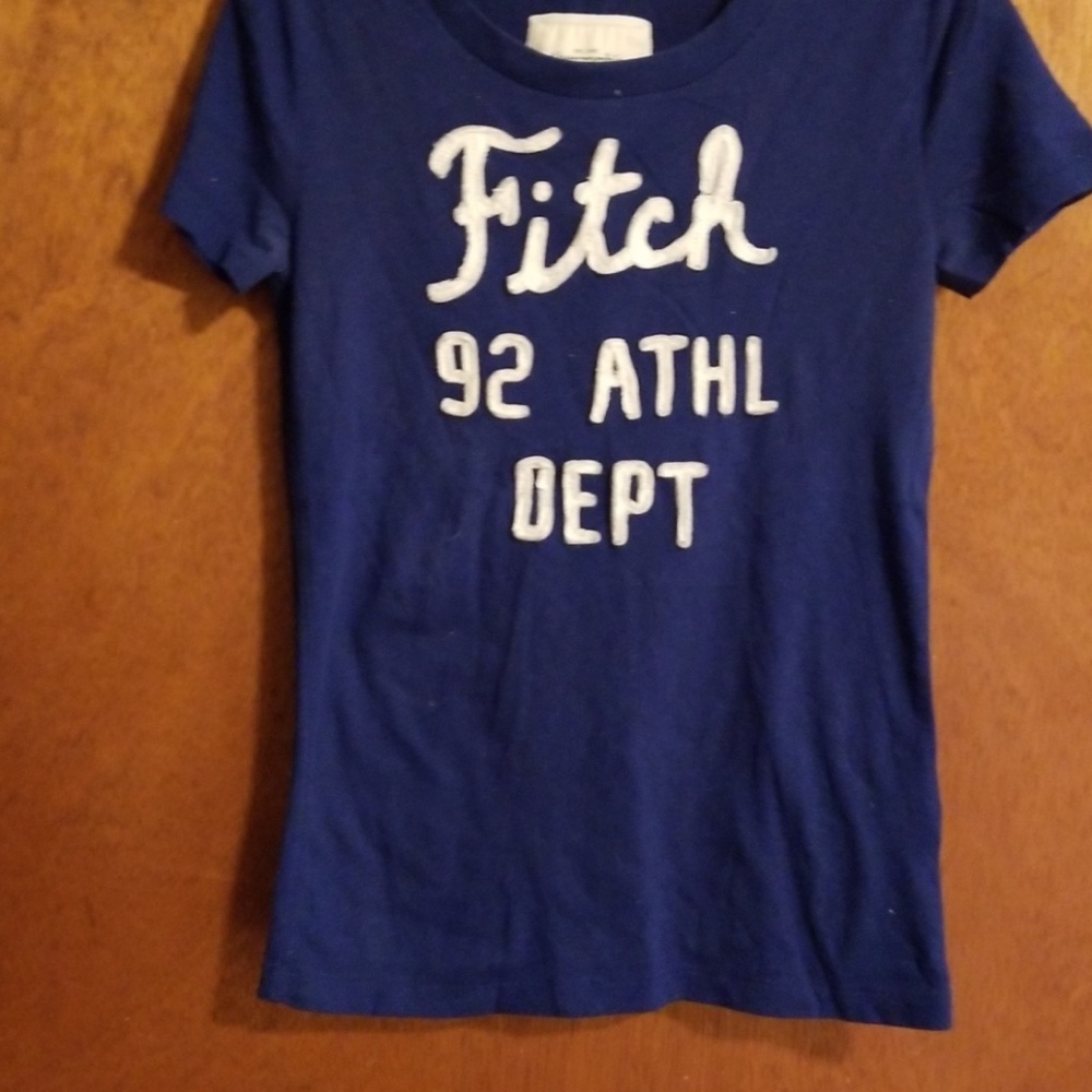 Royal blue size S A&F logo T.  Never worn